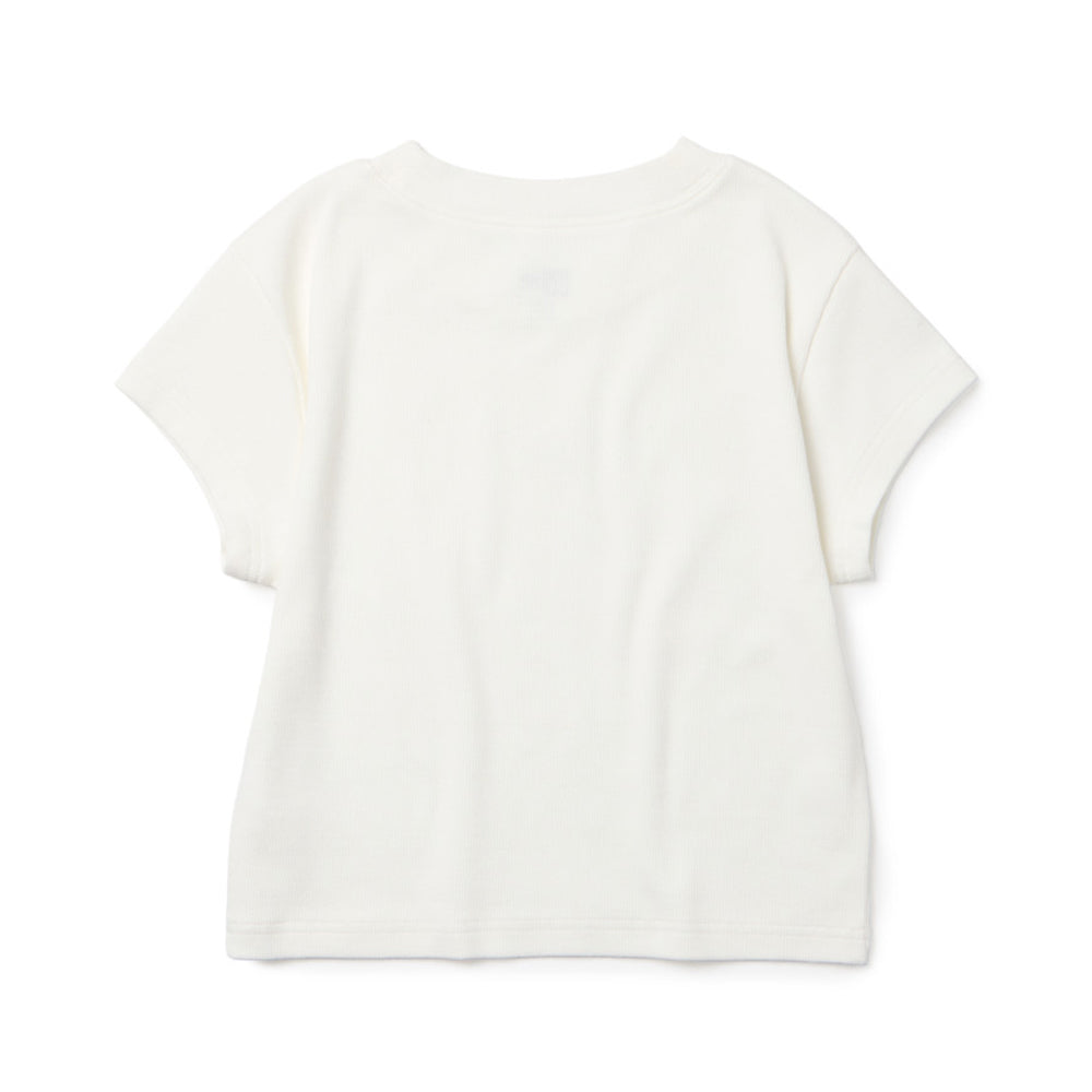 New Era Flag White Women Rib Short Sleeve T-Shirt
