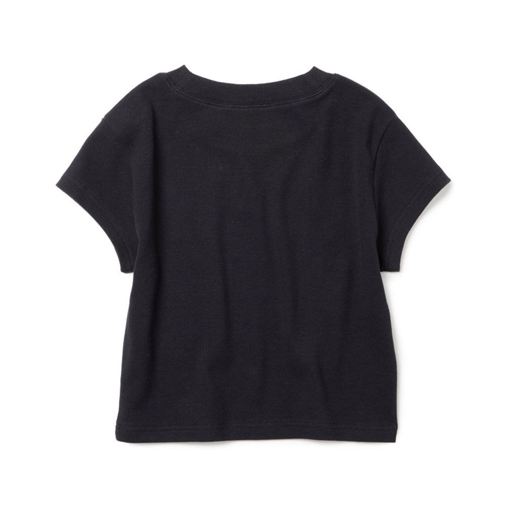 New Era Flag Black Women Rib Short Sleeve T-Shirt