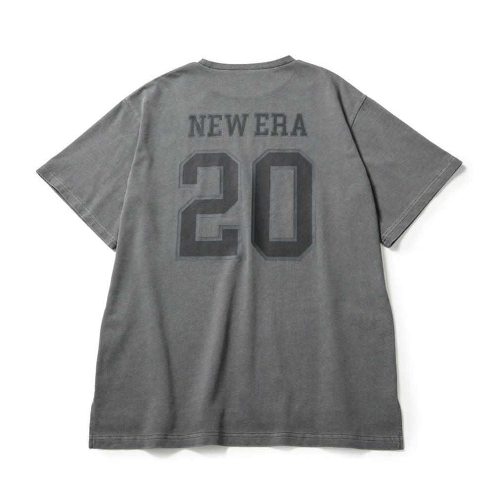 New Era 20 Charcoal Women Oversized Garment Dye Short Sleeve T-Shirt