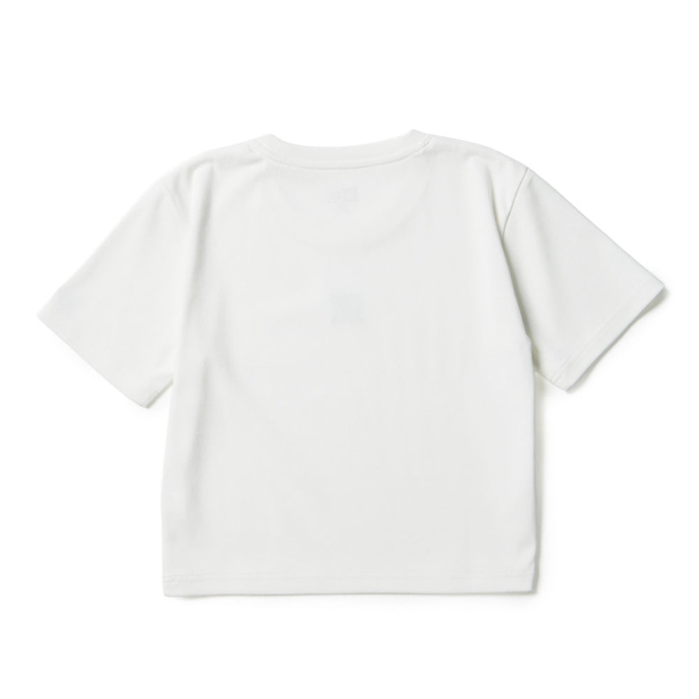 New Era Box Logo Womens White Mini Short Sleeve T-Shirt