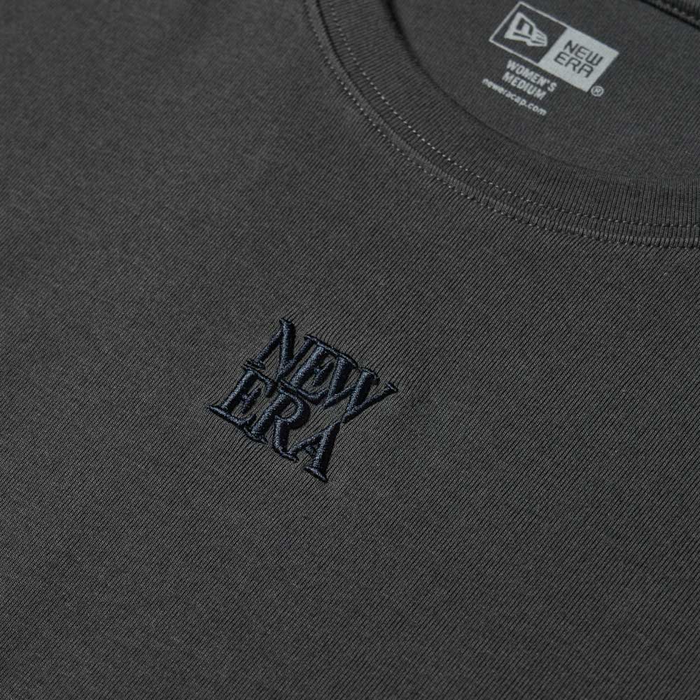 New Era Box Logo Womens Charcoal Mini Short Sleeve T-Shirt