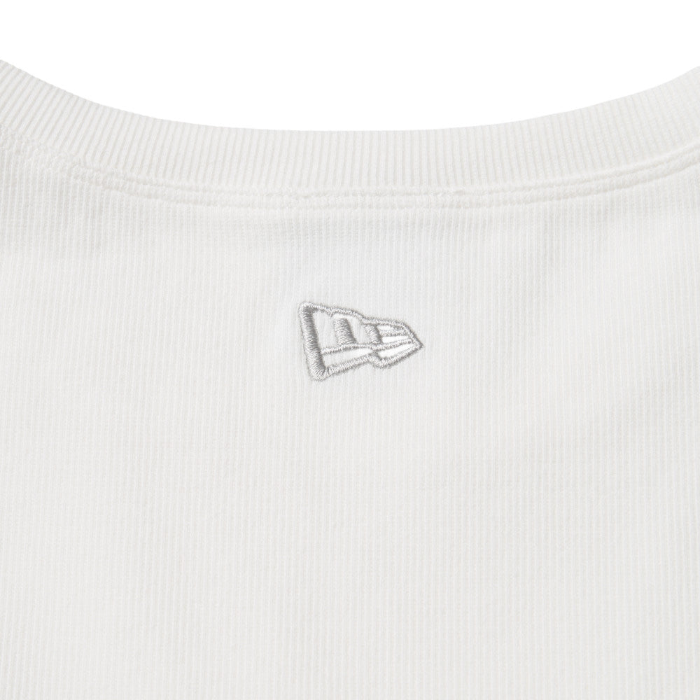 New Era Square Logo White Womens Rib Tank Top