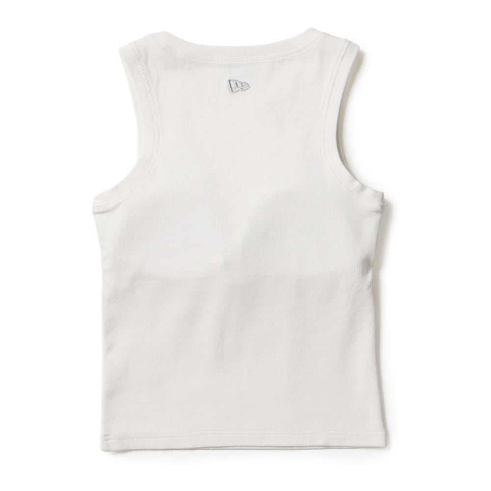 New Era Square Logo White Womens Rib Tank Top