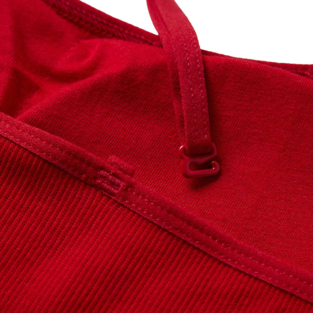 New Era Flag Womens Rib Red Camisole Tank Top