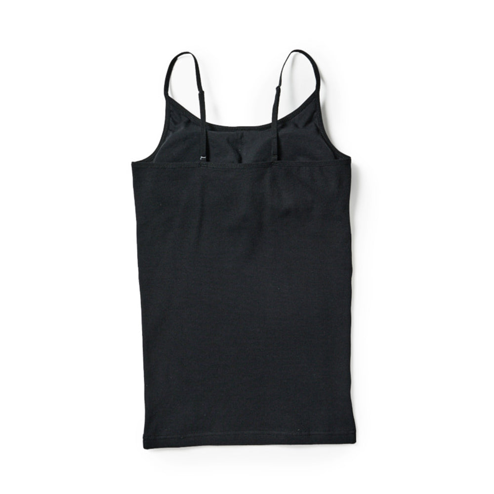 New Era Flag Womens Rib Black Camisole Tank Top
