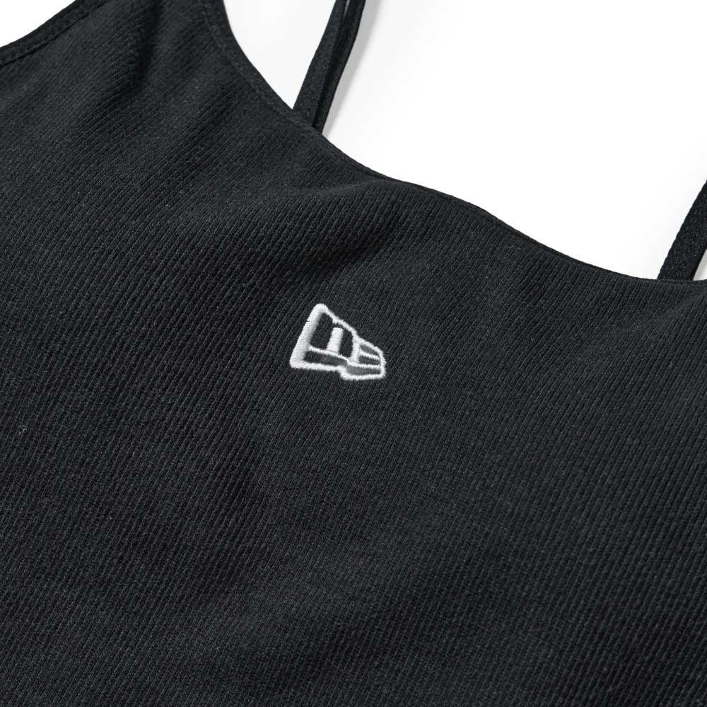 New Era Flag Womens Rib Black Camisole Tank Top