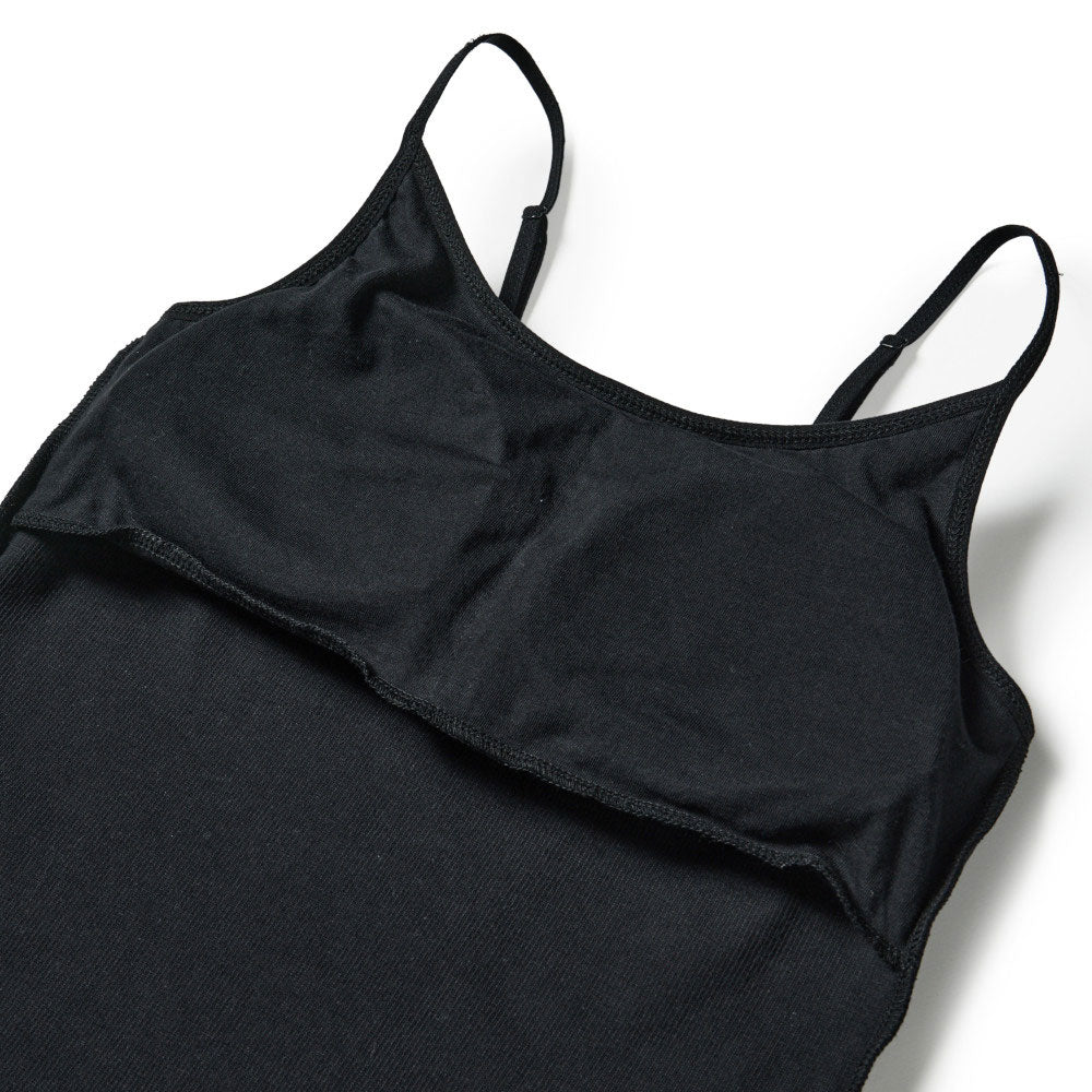 New Era Flag Womens Rib Black Camisole Tank Top