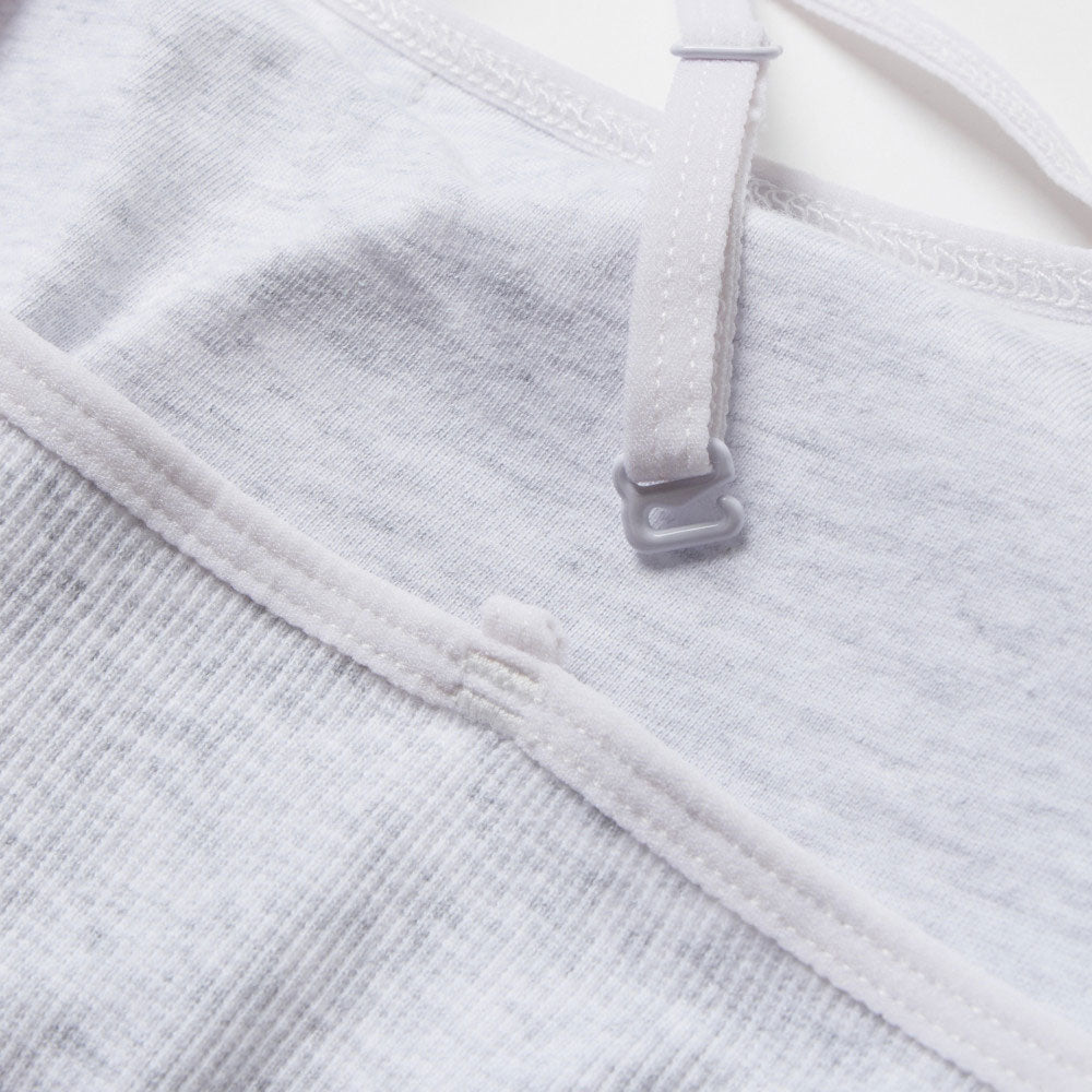 New Era Flag Ash Grey Rib Camisole Women Tank Top