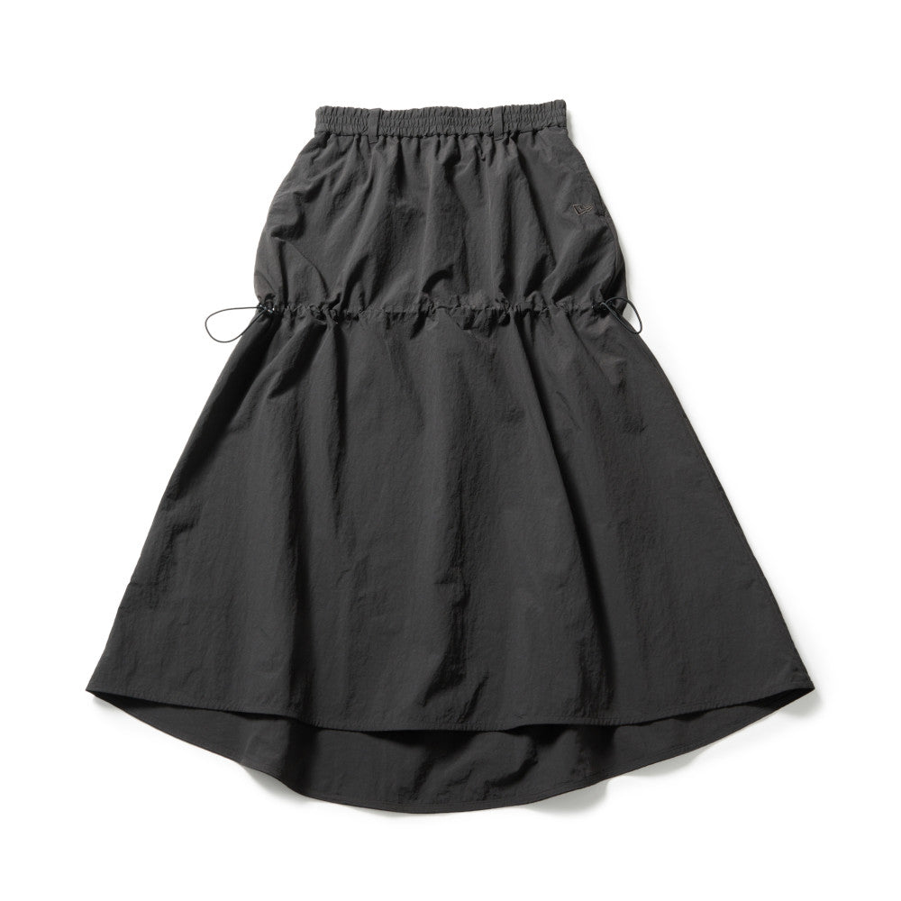 New Era Charcoal Women Nylon Drawstring Skirt