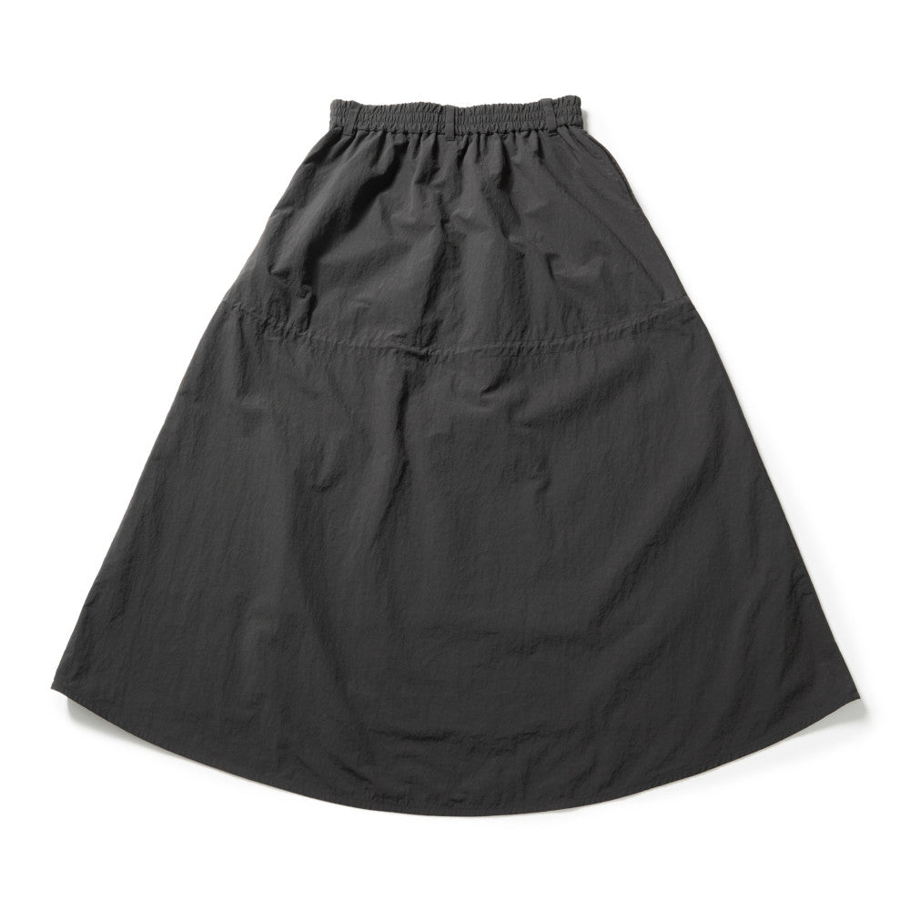 New Era Charcoal Women Nylon Drawstring Skirt