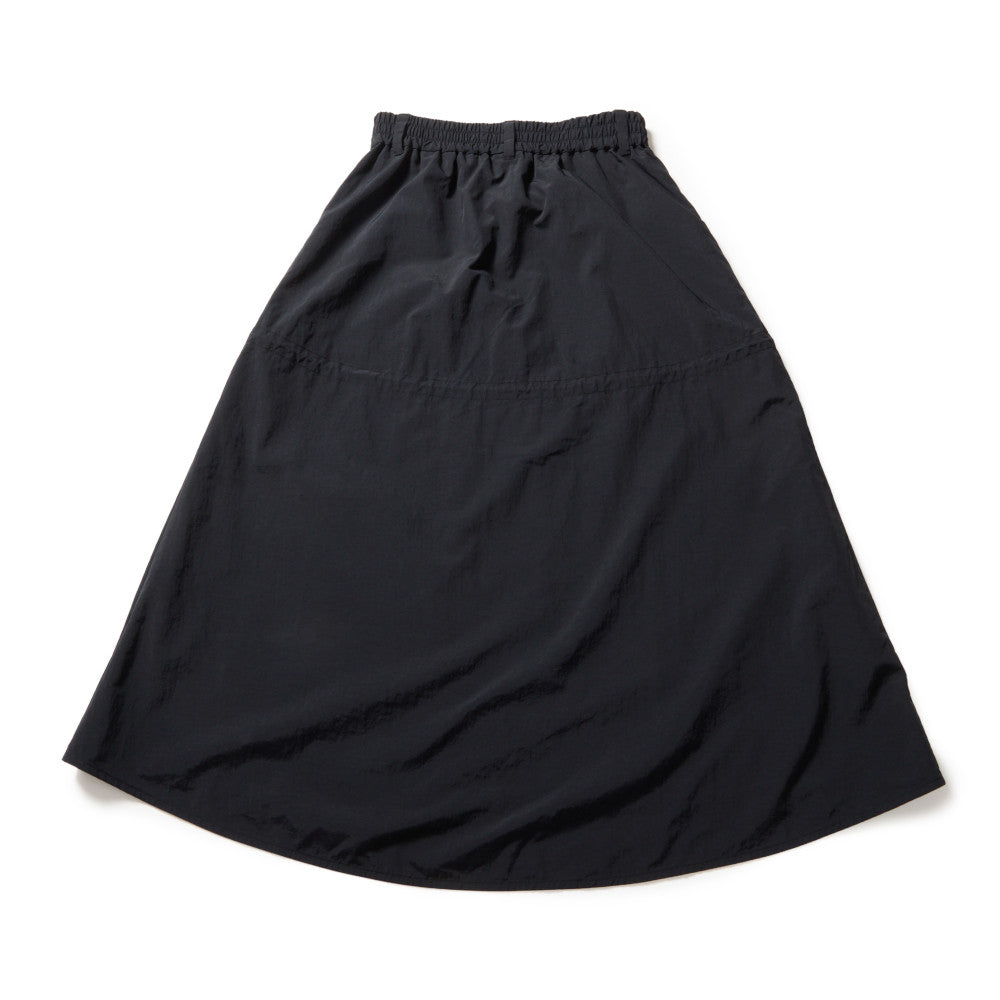 New Era Black Women Nylon Drawstring Skirt