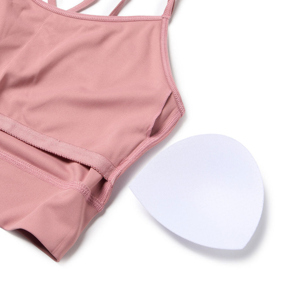 New Era Wordmark Pink X Strap Camisole Bra Top