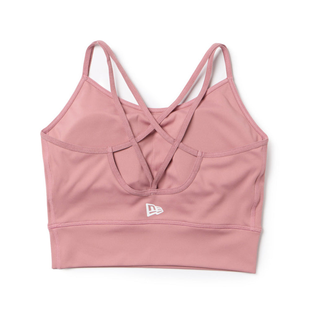 New Era Wordmark Pink X Strap Camisole Bra Top