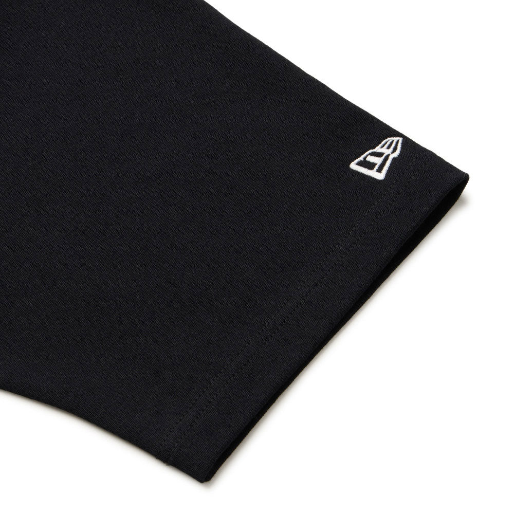 Wordmark Black Oversized Short Sleeve Rugby Shirt