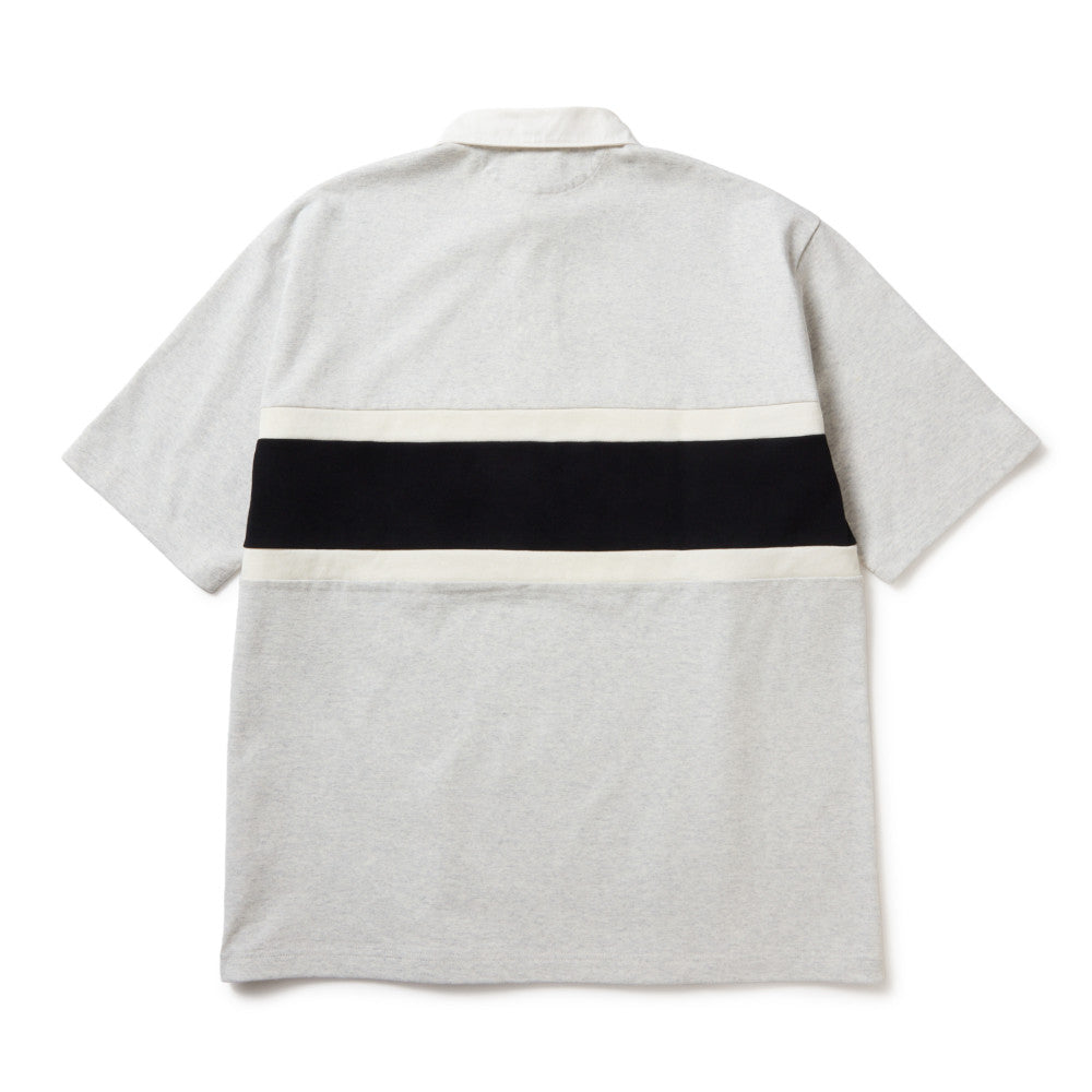 New Era Wordmark White Oversized Short Sleeve Rugby Shirt