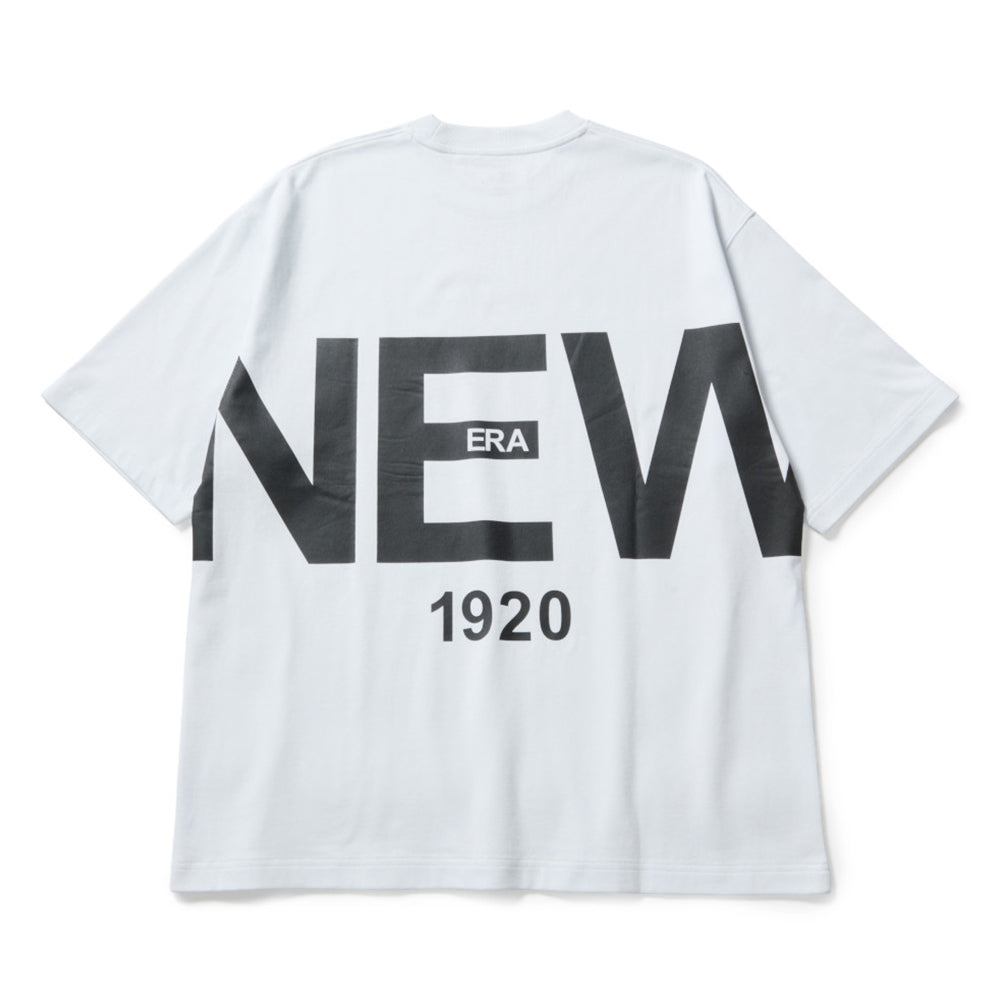 New Era 1920 Wordmark White Oversized Short Sleeve T-Shirt