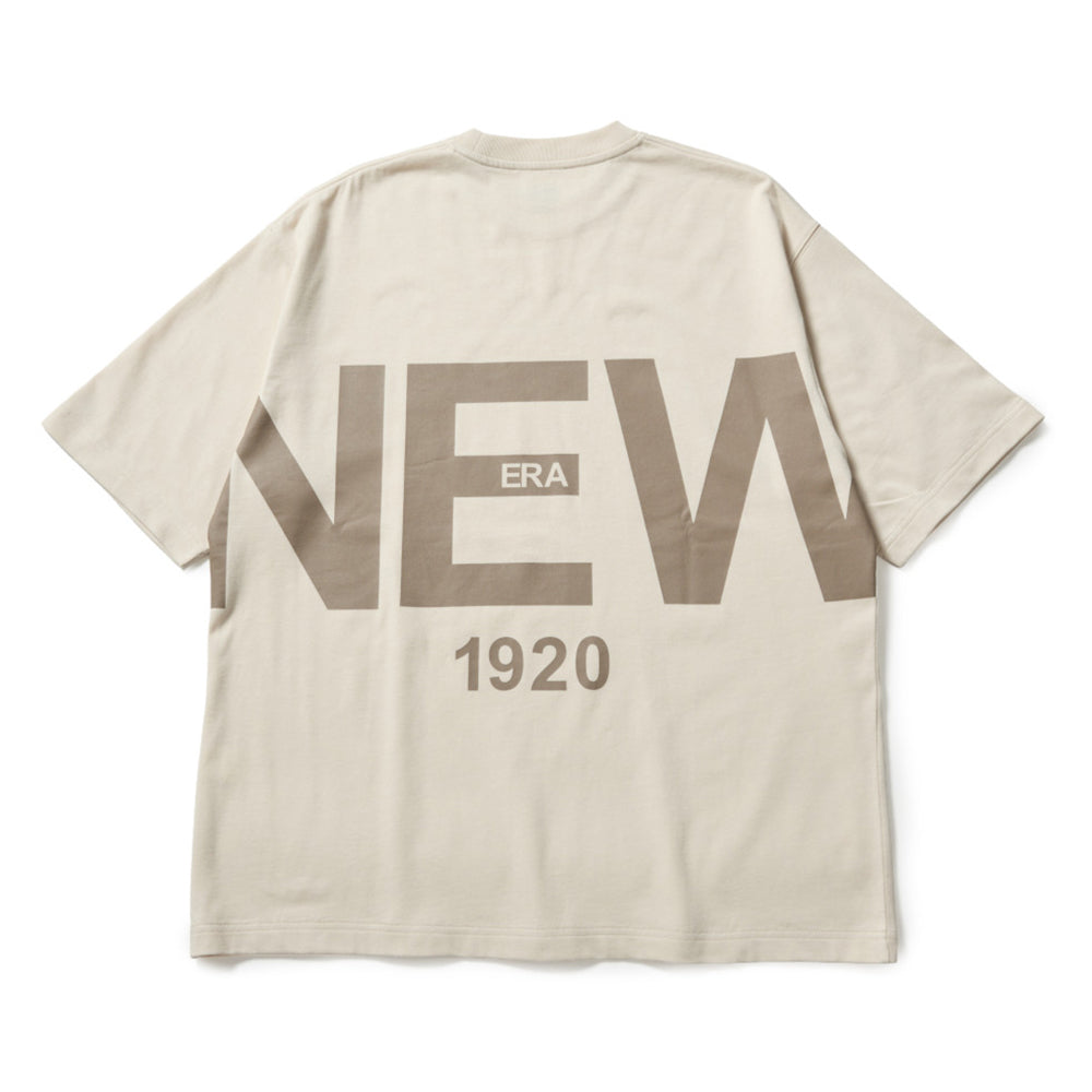 New Era 1920 Wordmark Brown Oversized Short Sleeve T-Shirt