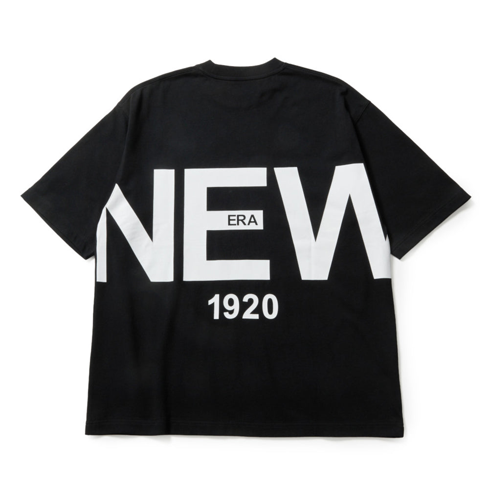New Era 1920 Wordmark Black Oversized Short Sleeve T-Shirt