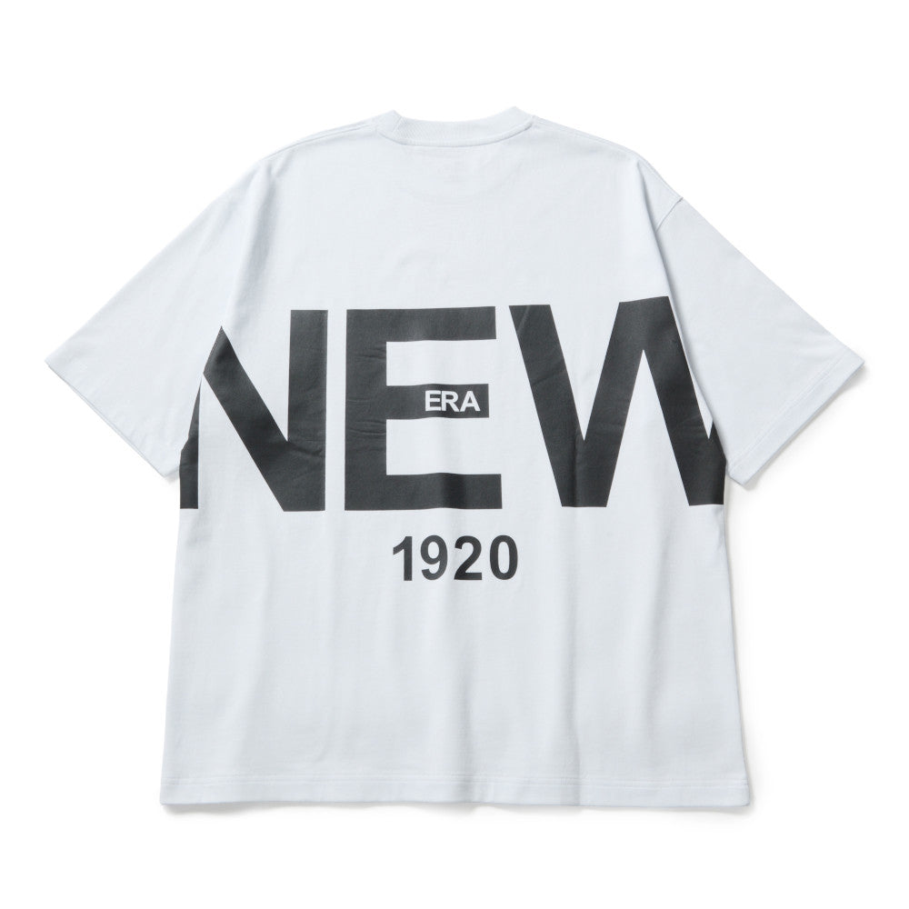 New Era Zoom Up Logo 1920 261 White Oversize Short Sleeve T-Shirt