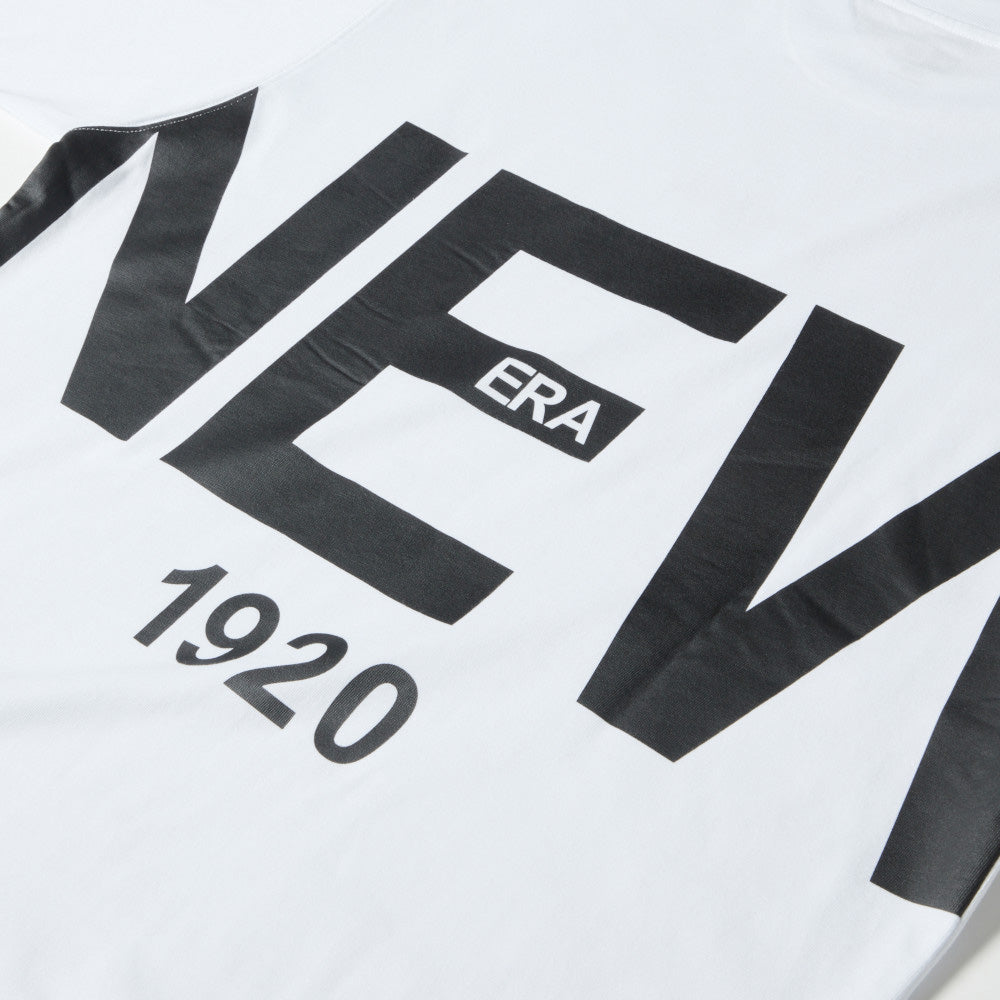 New Era Zoom Up Logo 1920 261 White Oversize Short Sleeve T-Shirt