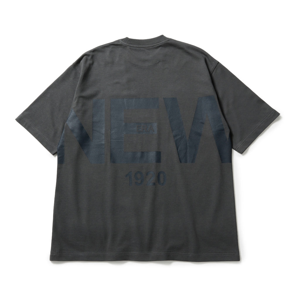 New Era Zoom Up Logo 1920 261 Gray Oversize Short Sleeve T-Shirt