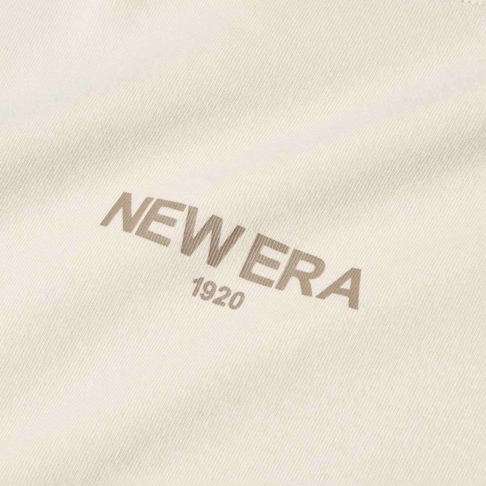 New Era Zoom Up Logo 1920 261 Cream Oversize Short Sleeve T-Shirt