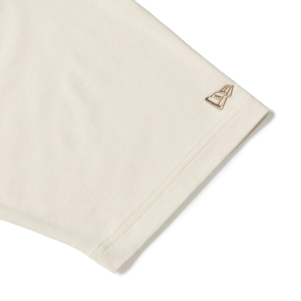 New Era Zoom Up Logo 1920 261 Cream Oversize Short Sleeve T-Shirt