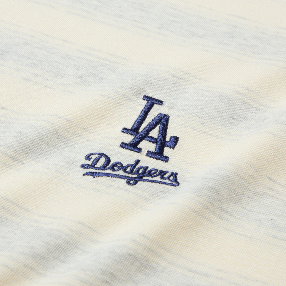 New Era Los Angeles Dodgers Border Off White Oversized Short Sleeve T-Shirt