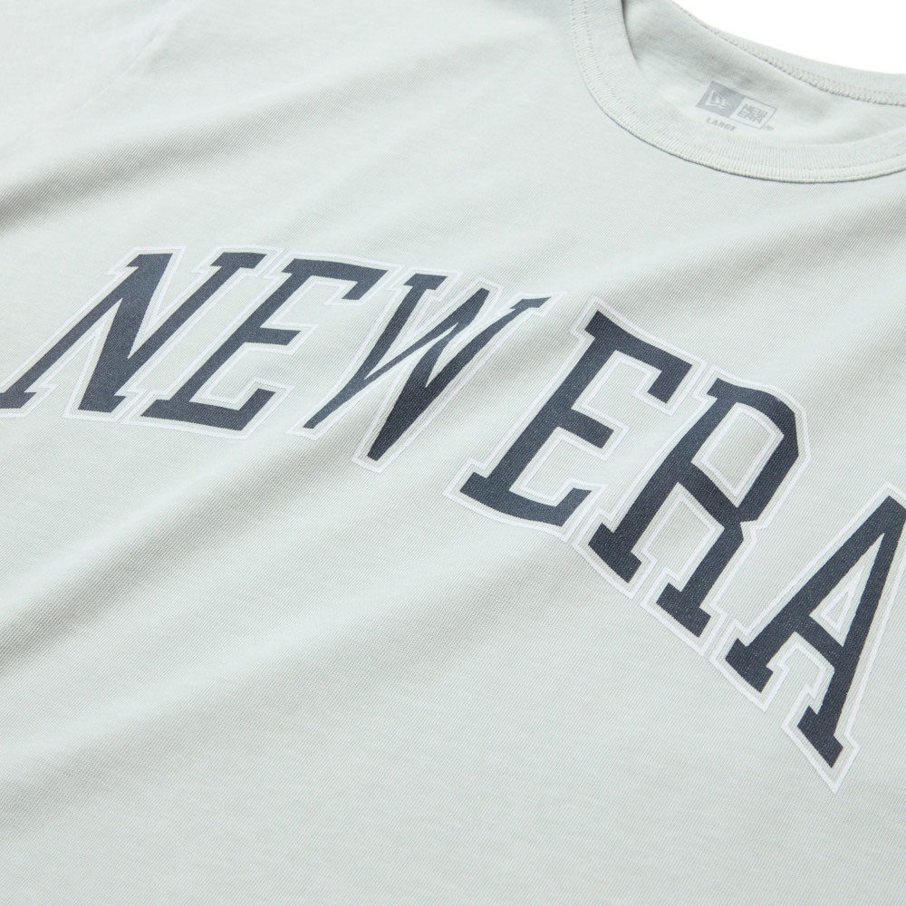 New Era College Garment Dye Grey Short Sleeve T-Shirt