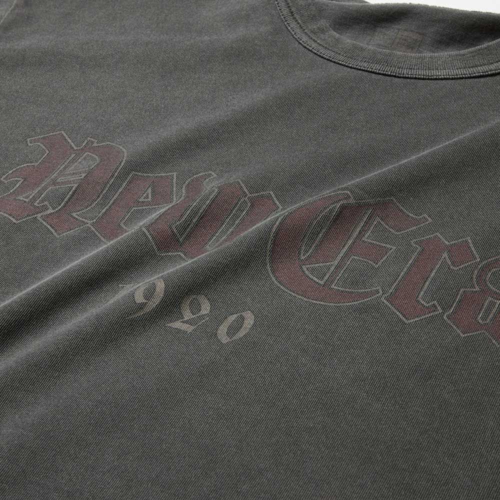 New Era College Garment Dye Charcoal Short Sleeve T-Shirt