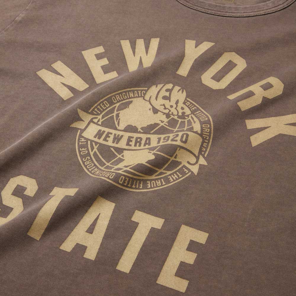 New Era College Garment Dye Brown Short Sleeve T-Shirt