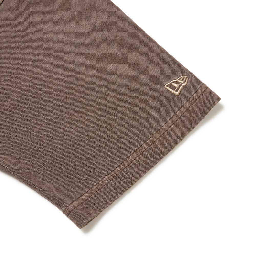 New Era College Garment Dye Brown Short Sleeve T-Shirt