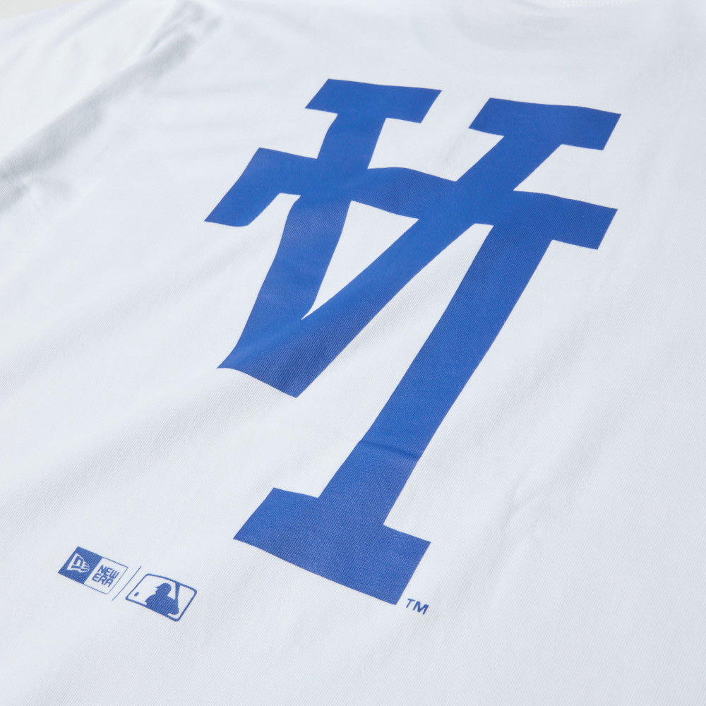 New Era Los Angeles Dodgers Upside Down White Short Sleeve T-Shirt