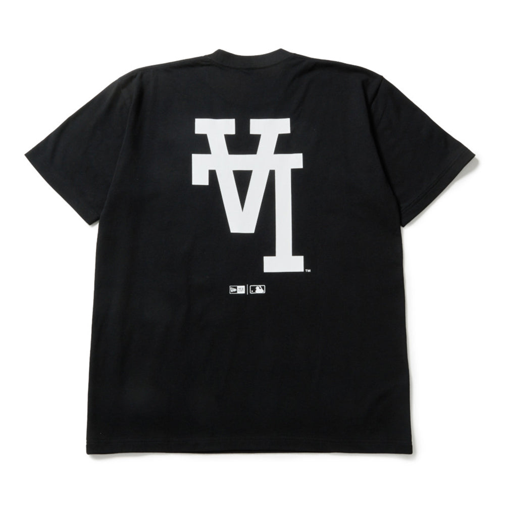 New Era Los Angeles Dodgers Upside Down Black Short Sleeve T-Shirt