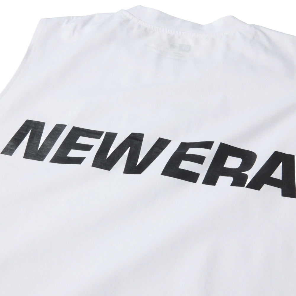 New Era Wordmark Outdoor Utility Jersey White Tank Top