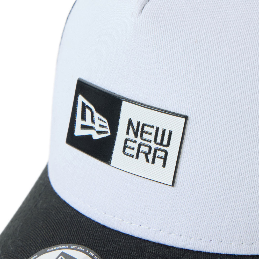TPU Box Logo White Black Youth 9FORTY A-Frame Trucker Cap