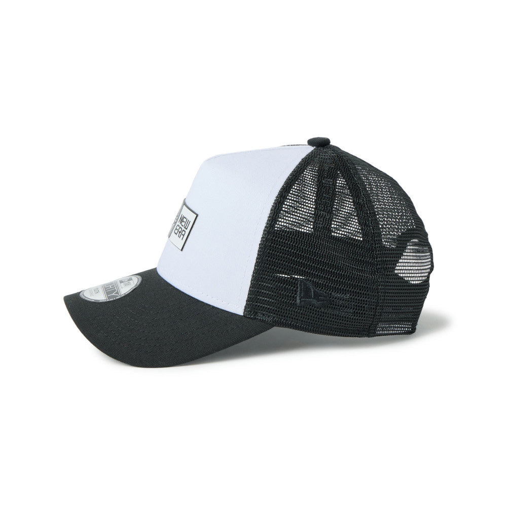 TPU Box Logo White Black Youth 9FORTY A-Frame Trucker Cap