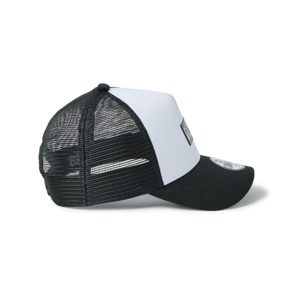 TPU Box Logo White Black Youth 9FORTY A-Frame Trucker Cap