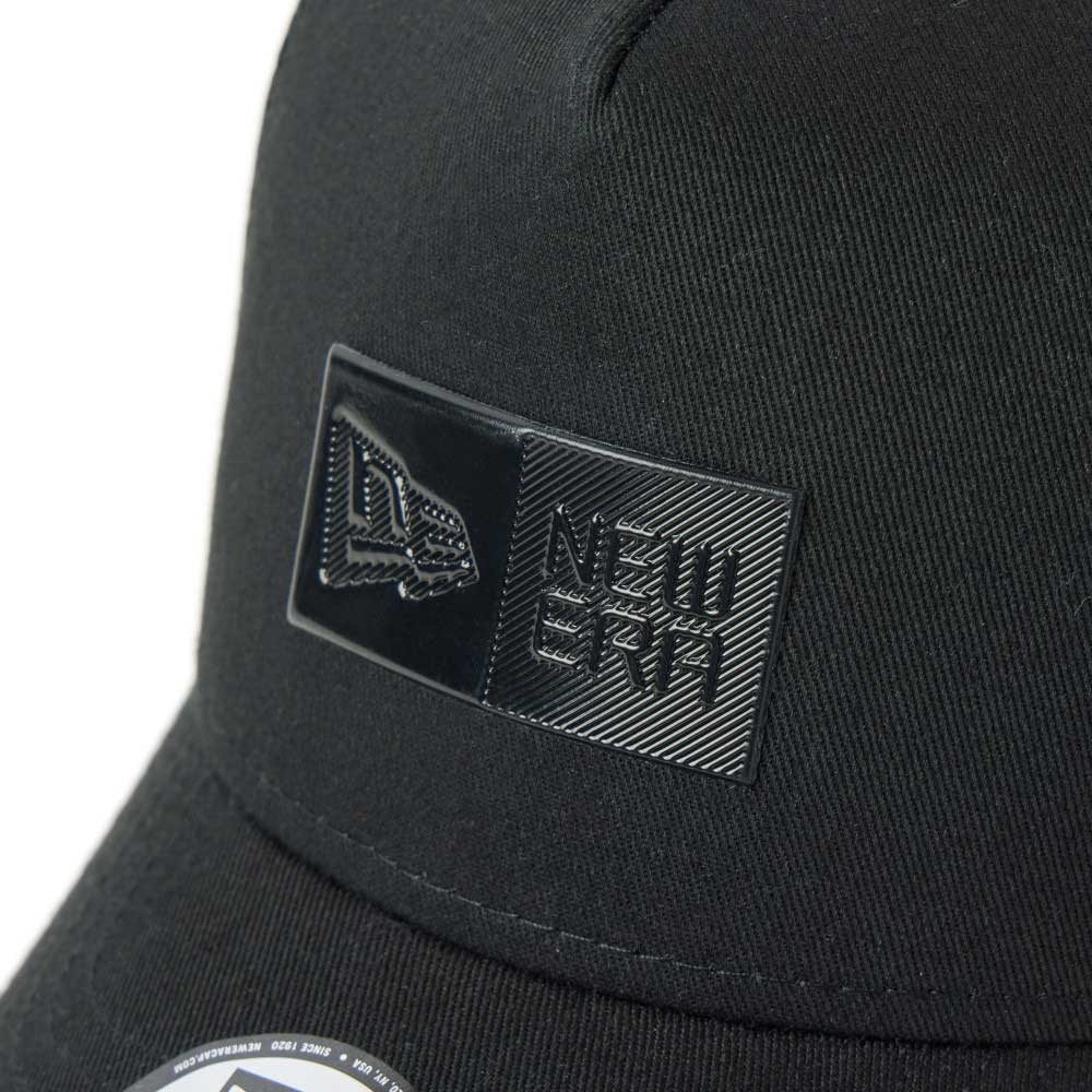 TPU Box Logo Tonal Black Youth 9FORTY A-Frame Trucker Cap