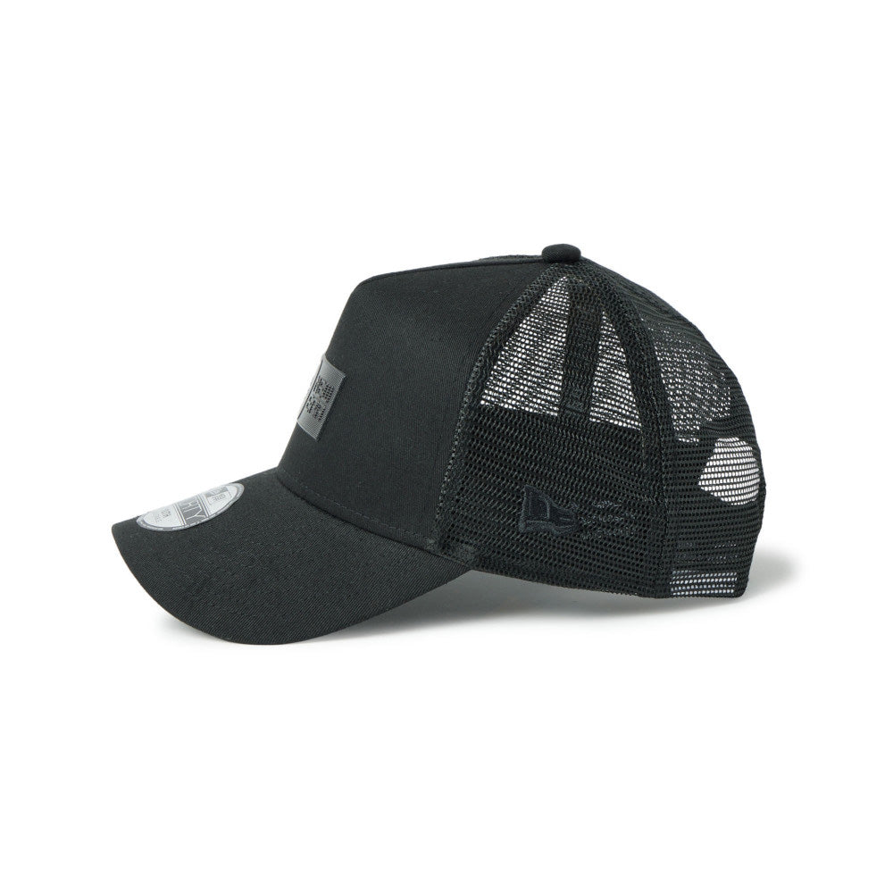 TPU Box Logo Tonal Black Youth 9FORTY A-Frame Trucker Cap