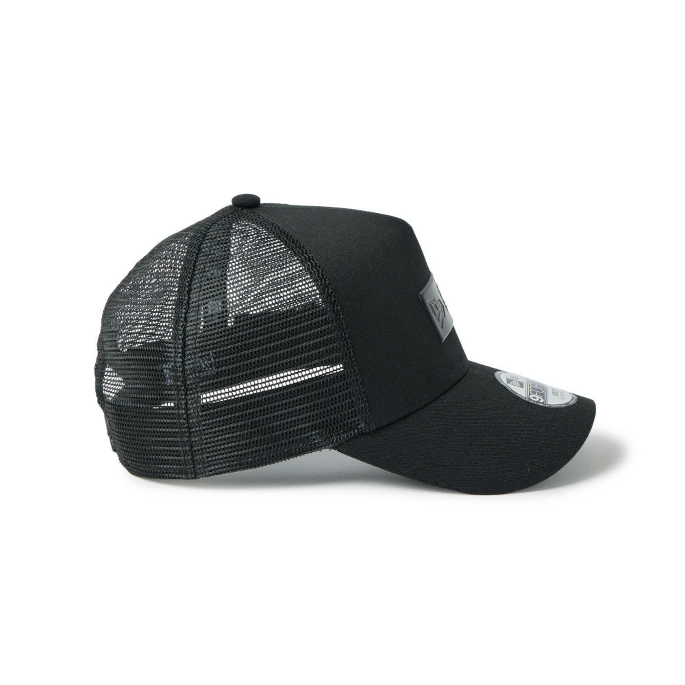 TPU Box Logo Tonal Black Youth 9FORTY A-Frame Trucker Cap