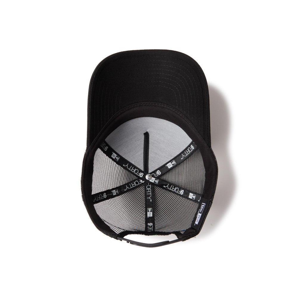 New Era Circle Originators of the True Fitted Black Youth 9FORTY A-Frame Trucker Cap