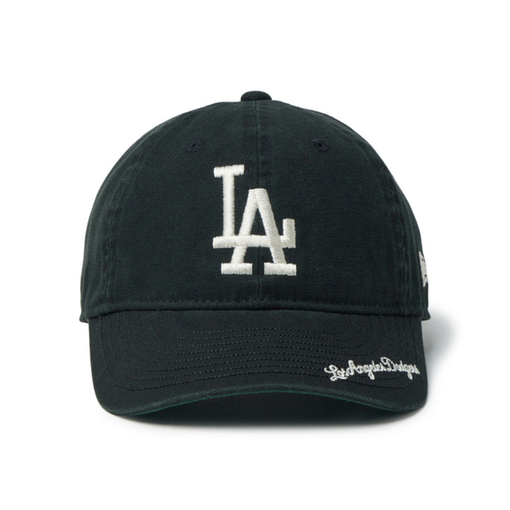 New Era Los Angeles Dodgers Visor Logo Black Youth 9TWENTY Adjustable Cap