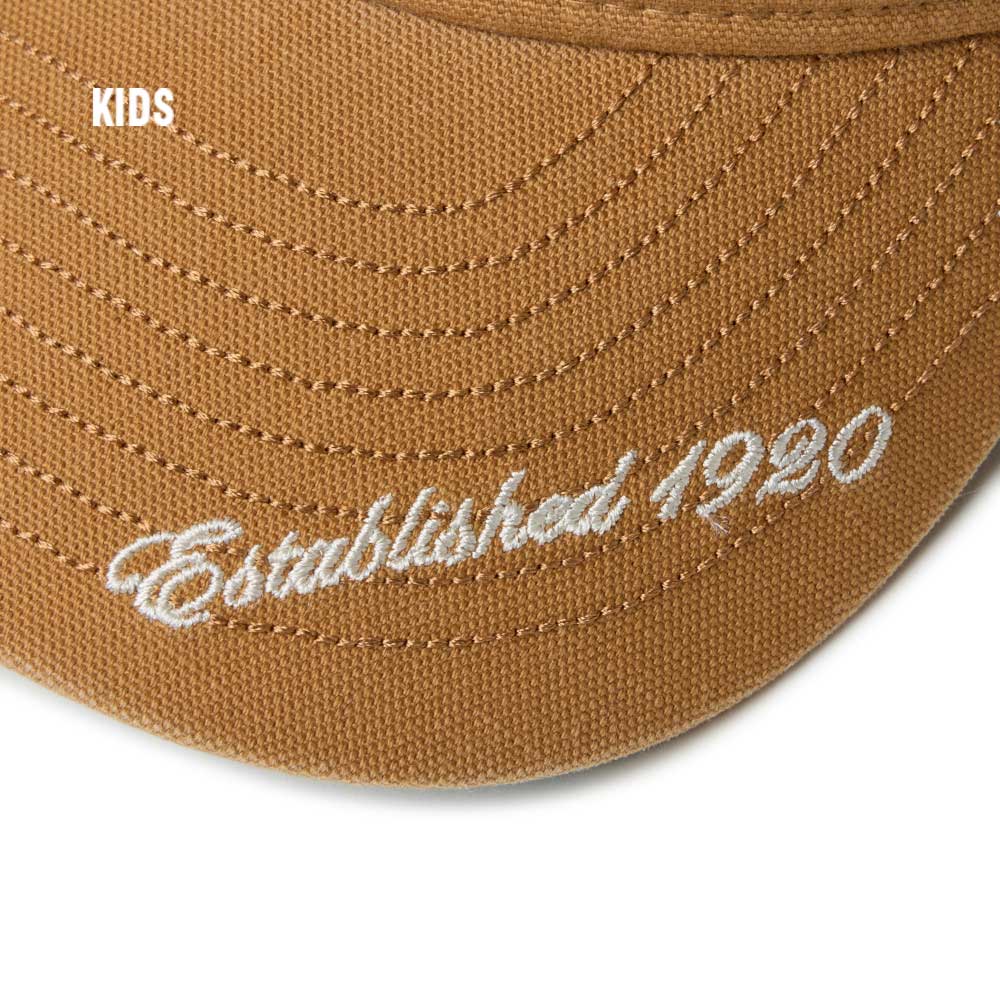 New Era Script Kids Visor Logo Light Bronze Youth 9TWENTY Adjustable Cap
