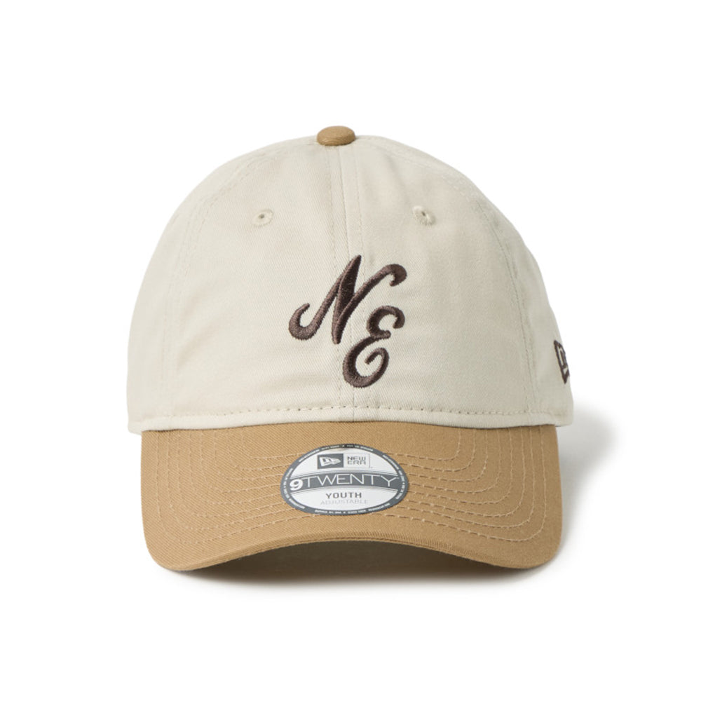 New Era NE Script Stone Khaki Youth 9TWENTY Adjustable Cap