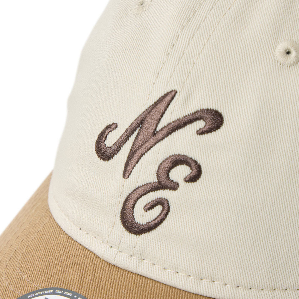 New Era NE Script Stone Khaki Youth 9TWENTY Adjustable Cap
