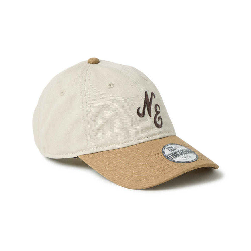 New Era NE Script Stone Khaki Youth 9TWENTY Adjustable Cap