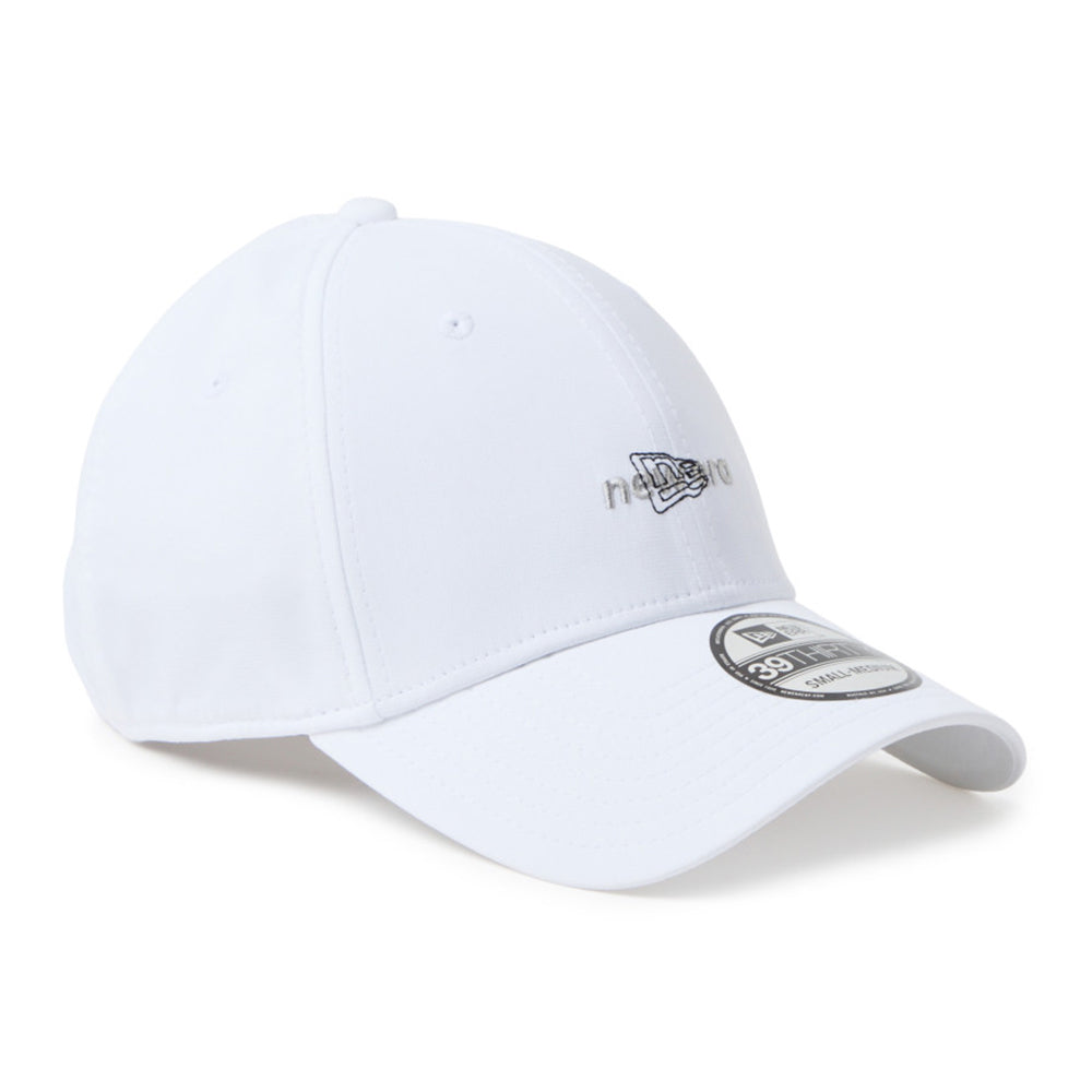 New Era Wordmark Woman Performance White 39THIRTY Open Back Stretch Adjustable Cap