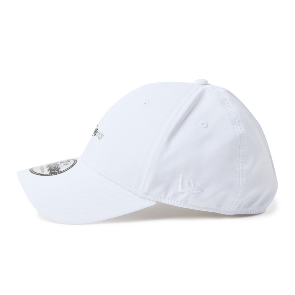 New Era Wordmark Woman Performance White 39THIRTY Open Back Stretch Adjustable Cap
