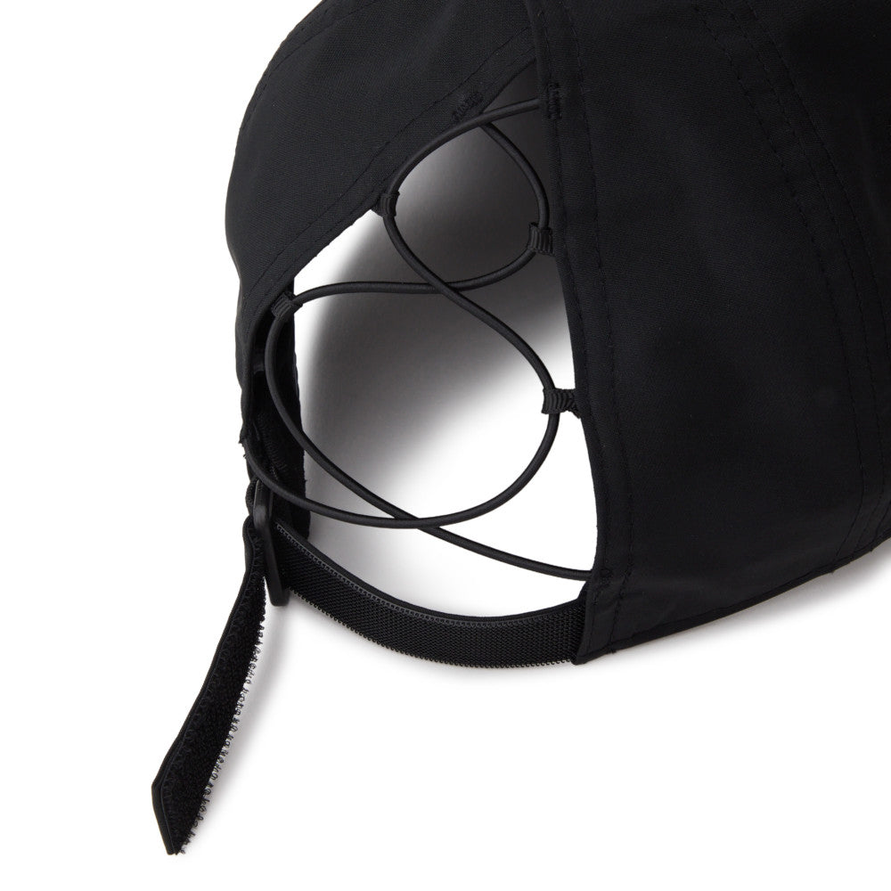 New Era Wordmark Golf Women Black 9FORTY Long Visor Open Back Adjustable Cap